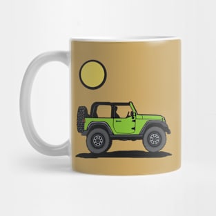 GREEN WRANGLER WITH SUN Mug